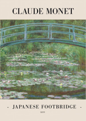 Japanese Footbridge 1899 - Poster - Klassisk konst