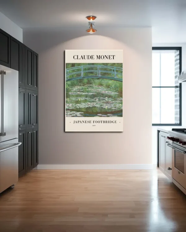 Japanese Footbridge 1899 - Poster - Klassisk konst - Ramexempel