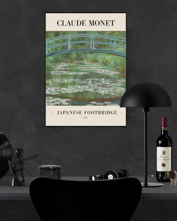 Japanese Footbridge 1899 - Poster - Klassisk konst - Ramexempel