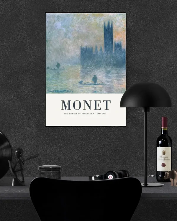 The Houses of Parliament - Poster - Klassisk konst - Ramexempel