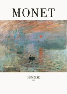 Sunrise, Impression - Claude Monet - Poster - Klassisk konst