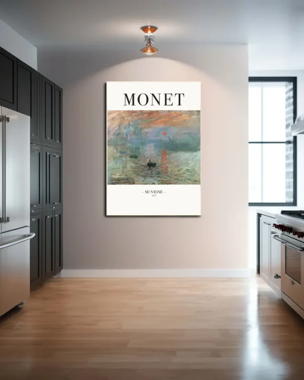 Sunrise, Impression - Claude Monet - Poster - Klassisk konst - Ramexempel