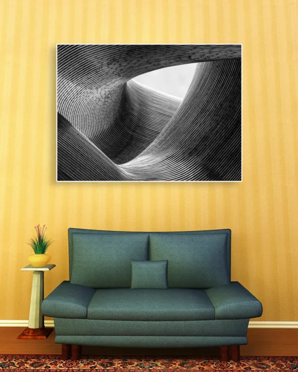 Lines - Poster - Svarvitt fotografi - Ramexempel