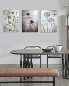 Flowers - Serie om tre posters.