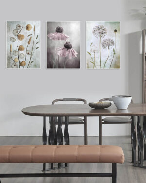 Flowers - Serie om tre posters.