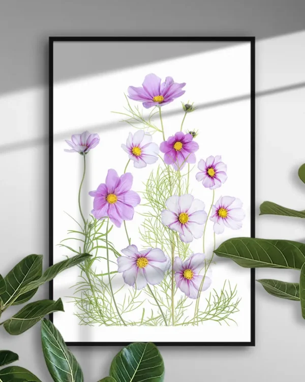 Cosmos Comfort - Rosenskära - Poster - Ramexempel