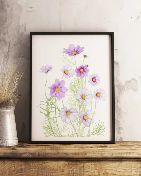 Cosmos Comfort - Rosenskära - Poster - Ramexempel