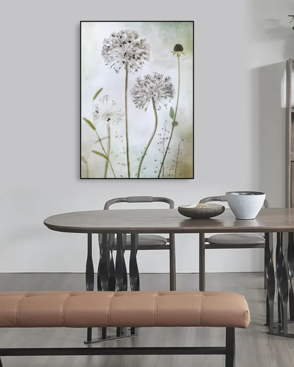 Allium - Prydnadslök - Poster - Fotografi - Ramexempel