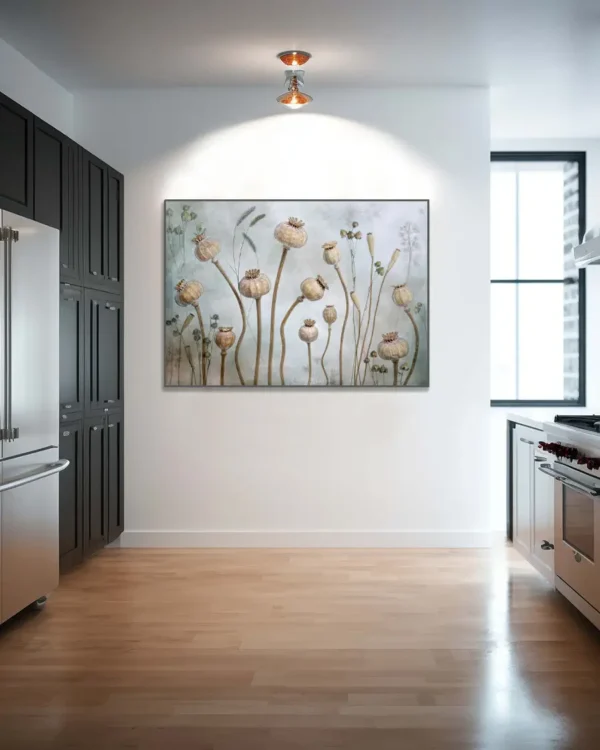 Papaver - Vallmokapslar - Poster - Ramexempel