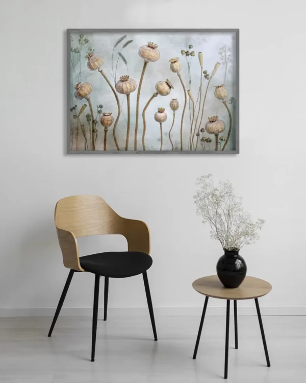 Papaver - Vallmokapslar - Poster - Ramexempel