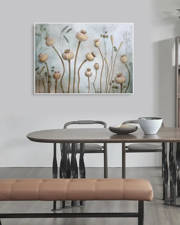 Papaver - Vallmokapslar - Poster - Ramexempel
