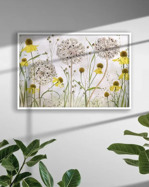 Alliums and Heleniums - Poster - Ramexempel