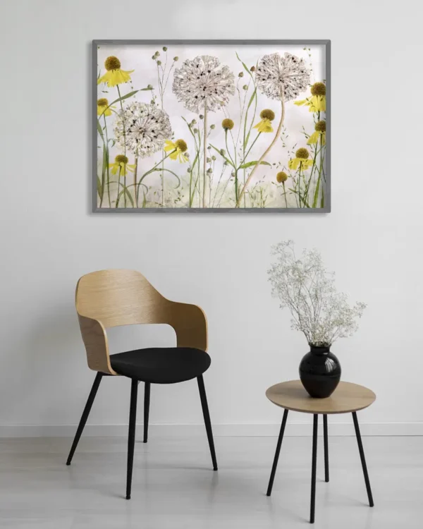 Alliums and Heleniums - Poster - Ramexempel