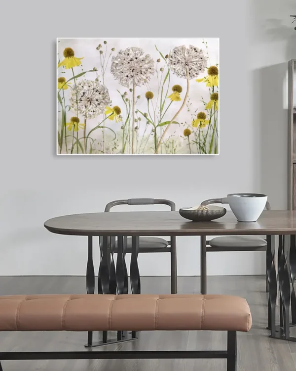 Alliums and Heleniums - Poster - Ramexempel