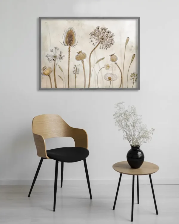 Growing Old - Torkade växter - Poster - Ramexempel