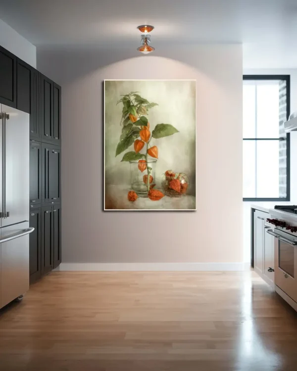 Lanterns - Physalis - Poster - Fotografi - Ramexempel
