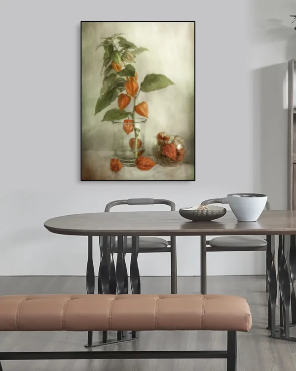 Lanterns - Physalis - Poster - Fotografi - Ramexempel