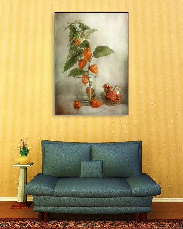Lanterns - Physalis - Poster - Fotografi - Ramexempel