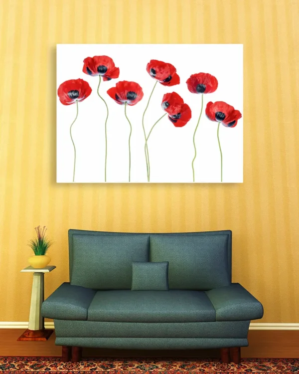 Ladybird Poppies - Fläckvallmo - Poster - Ramexempel