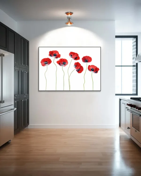 Ladybird Poppies - Fläckvallmo - Poster - Ramexempel