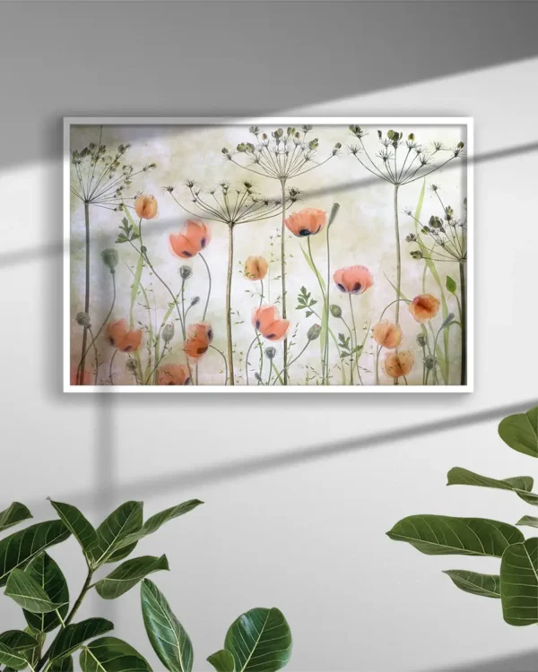 Poppy Meadow - Vallmo - Poster - Ramexempel