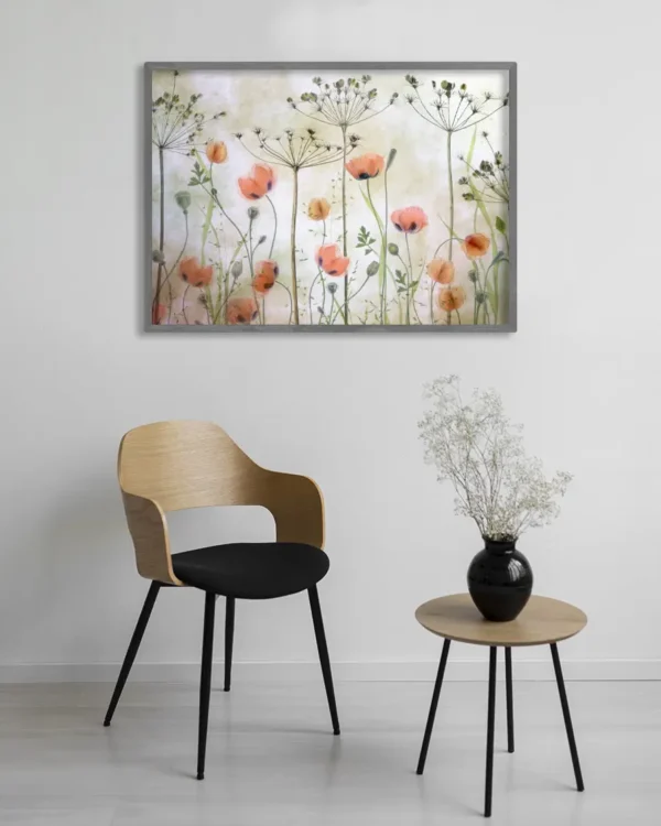 Poppy Meadow - Vallmo - Poster - Ramexempel