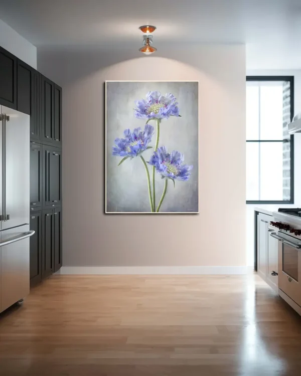 Scabiosa - Höstvädd - Poster - Ramexempel