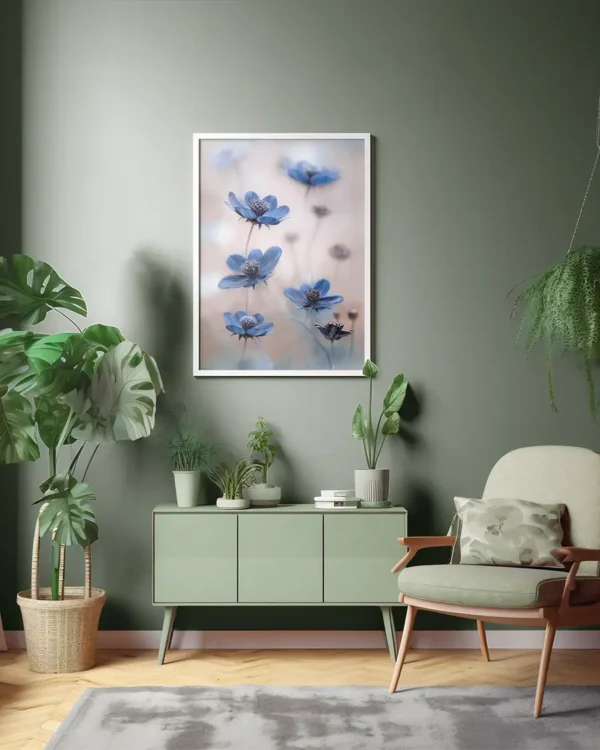 Cosmos Blue - Poster - Fotografi - Ramexempel