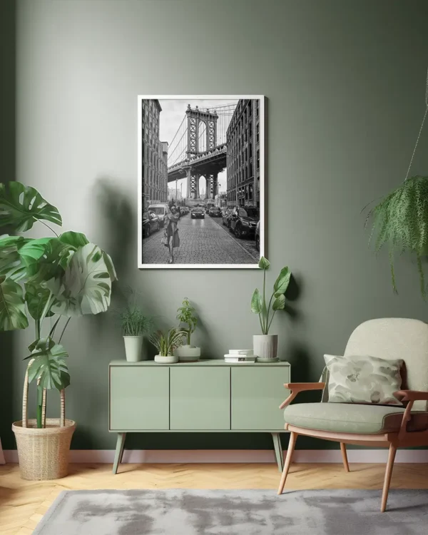 Oblivious - Poster - Svartvitt fotografi - Ramexempel