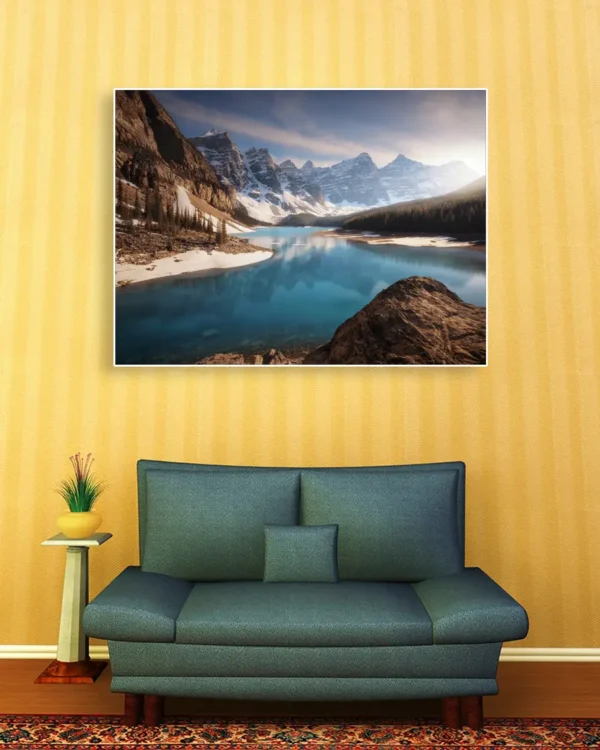 Moraine me - Poster - Fotografi - Ramexempel