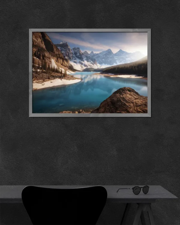 Moraine me - Poster - Fotografi - Ramexempel