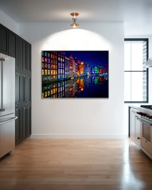 Amsterdam At Night 2017 - Poster - Fotografi - Ramexempel