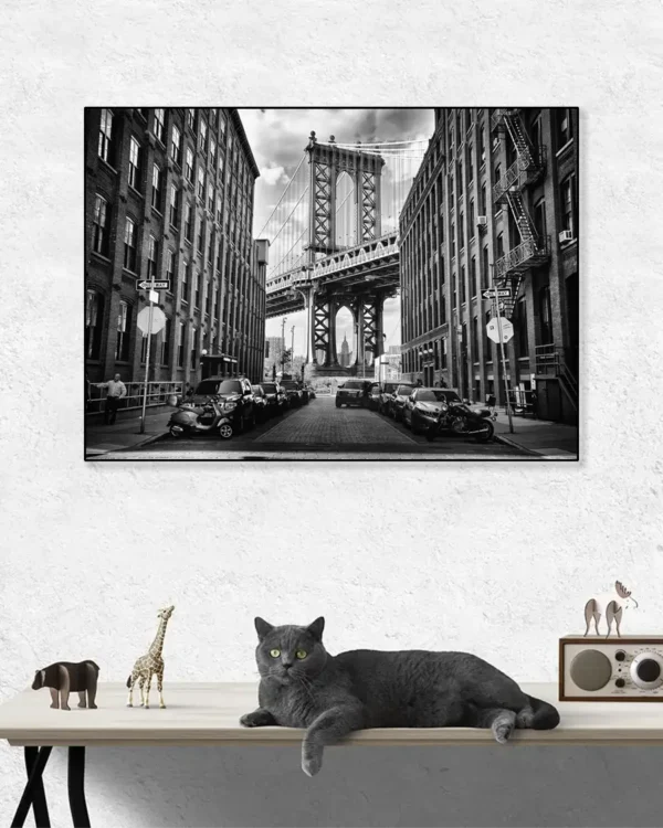 In America - Poster - Svartvitt fotografi - Ramexempel