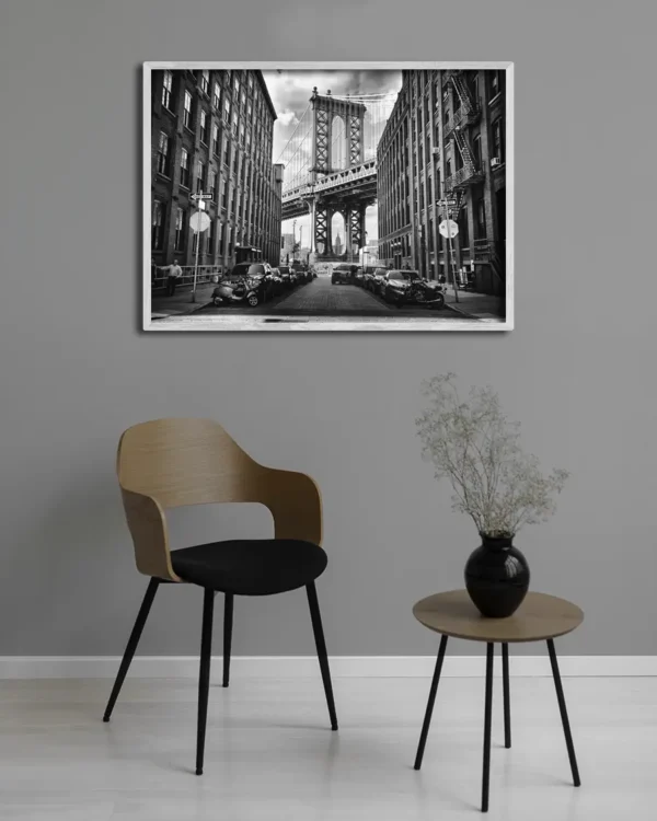 In America - Poster - Svartvitt fotografi - Ramexempel