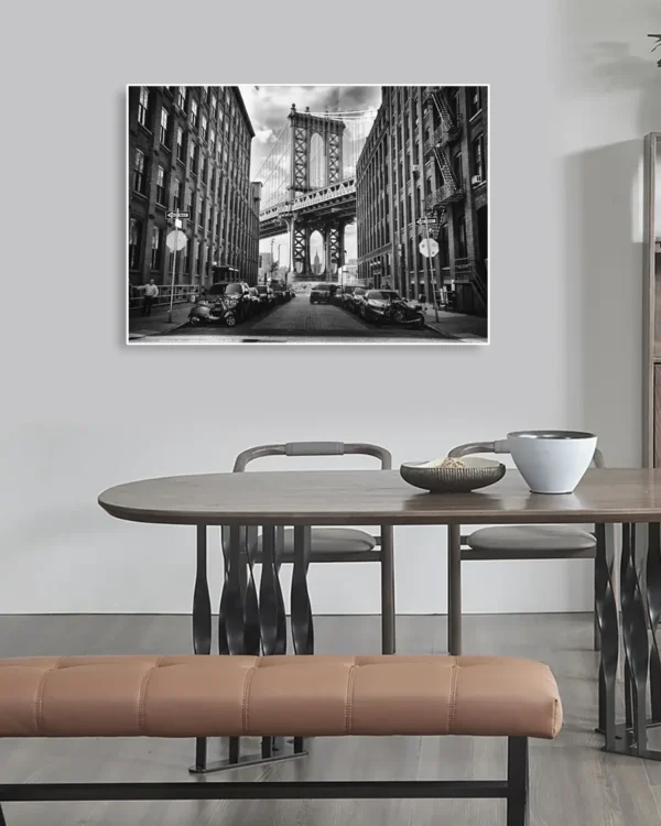 In America - Poster - Svartvitt fotografi - Ramexempel