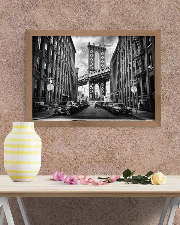 In America - Poster - Svartvitt fotografi - Ramexempel