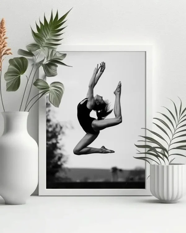 Dance - Poster - Svartvitt fotografi - Ramexempel