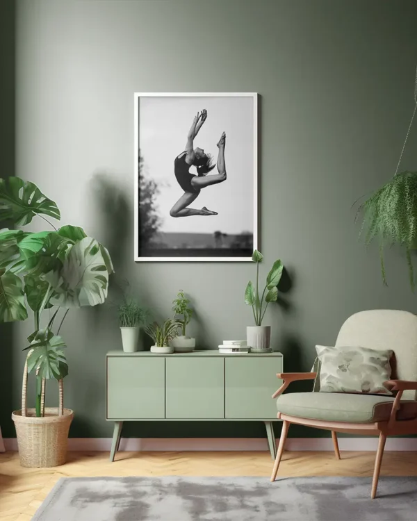 Dance - Poster - Svartvitt fotografi - Ramexempel