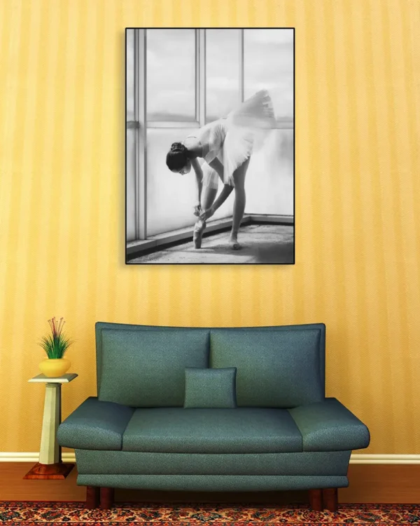 Preparation - Poster - Svartvitt fotografi - Ramexempel