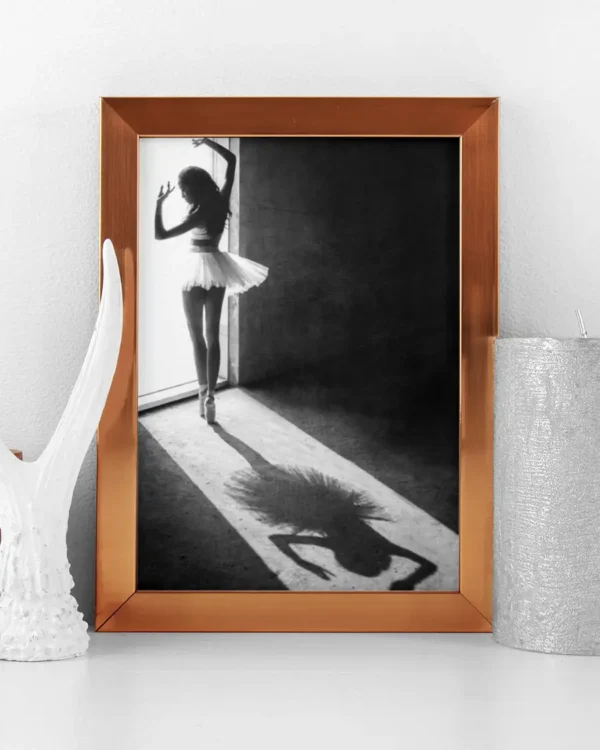 Shadow Dance - Poster - Svartvitt fotografi - Ramexempel