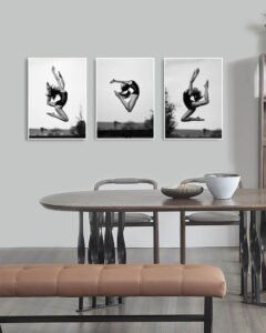 Acrobatic Dance x 3 - Posterserie - Ramexempel