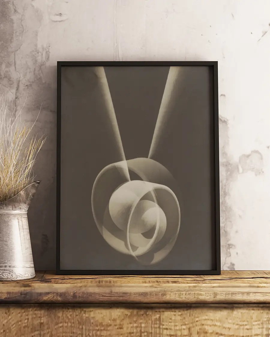 Abstract Shapes - Poster. En klassisk abstrakt fotoposter av den tyske fotografen Hannes Maria Flach - Ramexempel