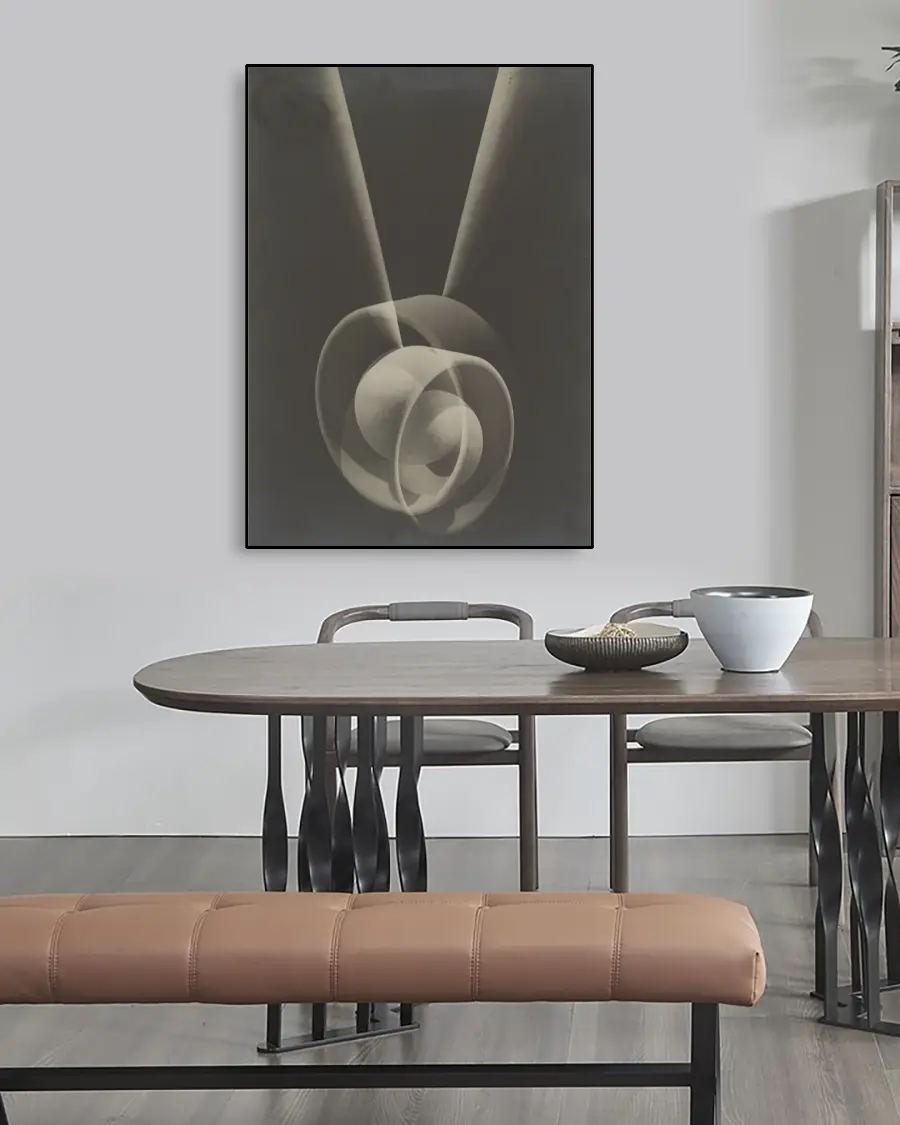 Abstract Shapes - Poster. En klassisk abstrakt fotoposter av den tyske fotografen Hannes Maria Flach - Ramexempel